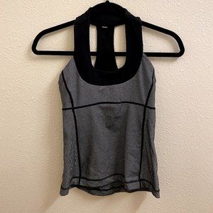 Size 2 Black and Grey Lululemon Tank Top